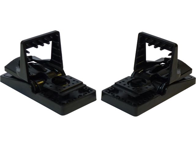 Black plastic outlet mouse trap