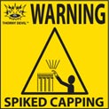 Thorny Devil Fence Spikes - WARNING Sign