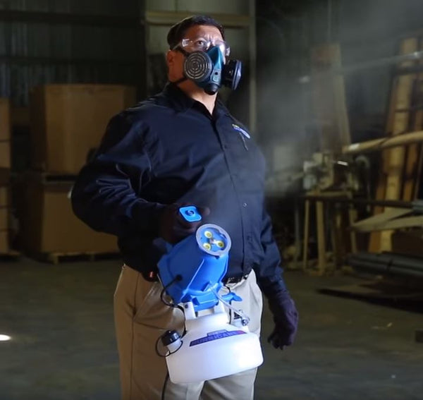 Dyna-fog Hurricane in use