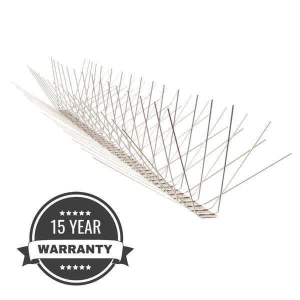 Stainless Steel Bird Spikes - Extra Wide -  Marine Grade