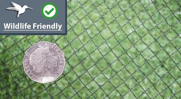 Wildlife Friendly Bird Netting - BLACK
