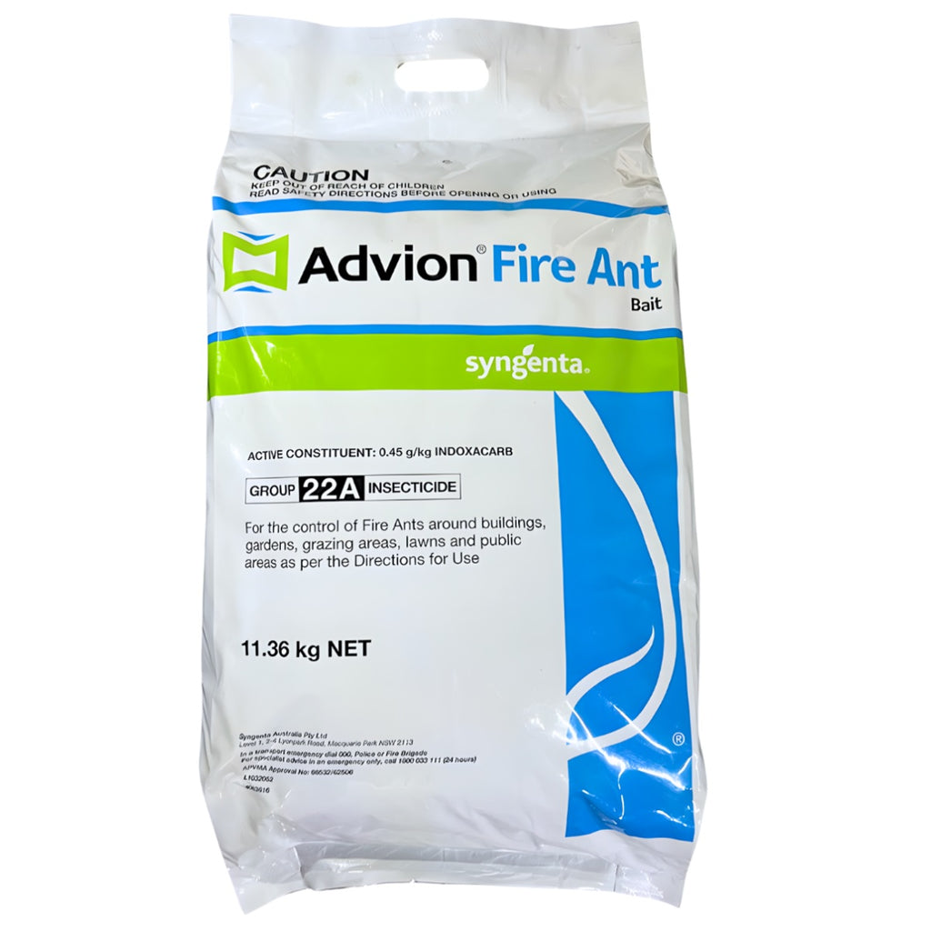 Advion Fire Ant bait package with Syngenta branding on a white background