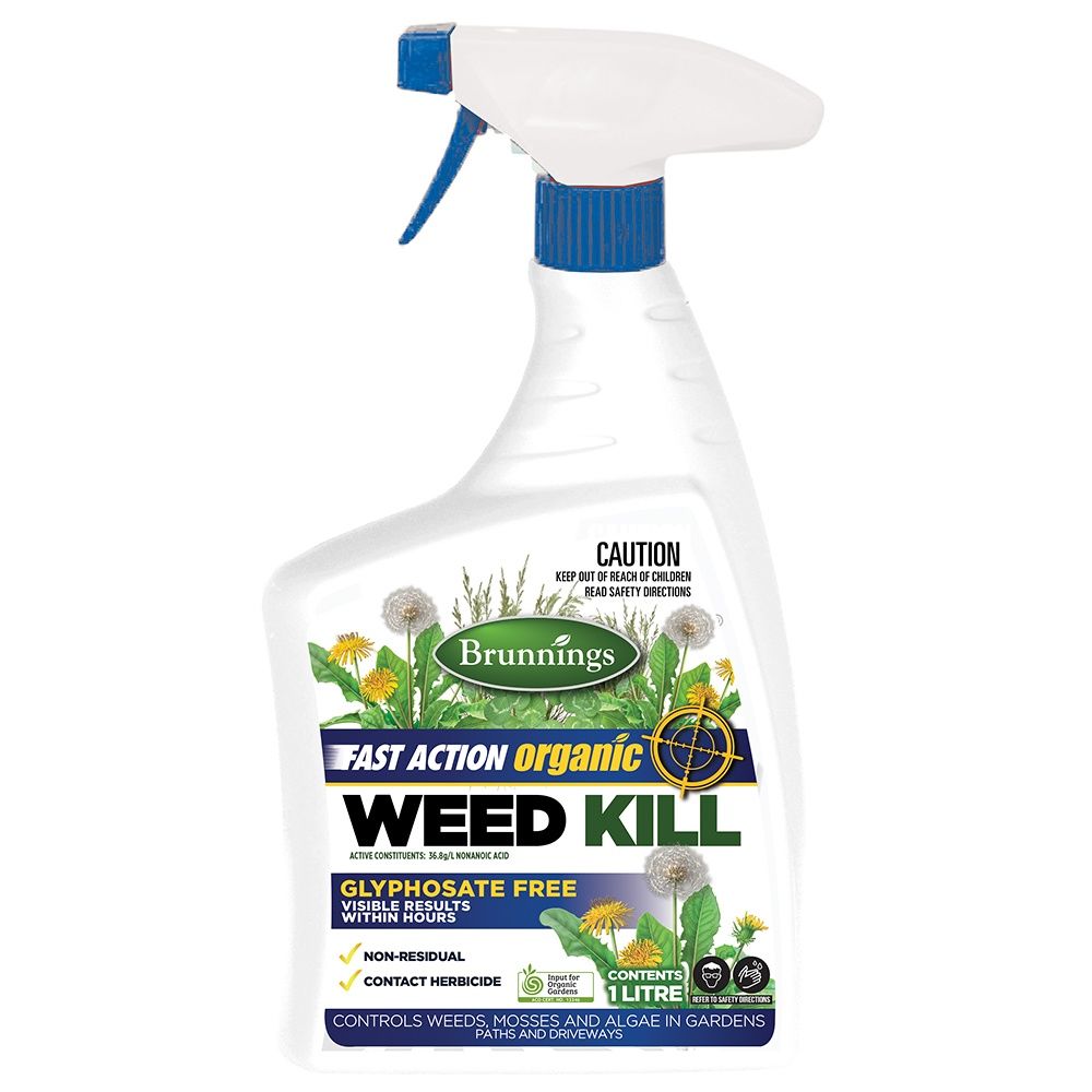 herbicide bunnings Brunnings Fast Action Weed Spray 750ml or 1L Concentrate