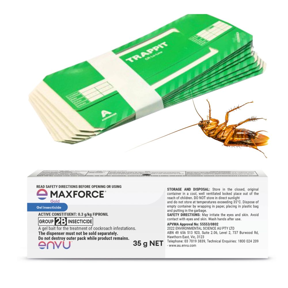 Cockroach Bundle German Cockroach Control DIY Kit - Gel, Bait & Traps BUY ONLINE – Easy ...
