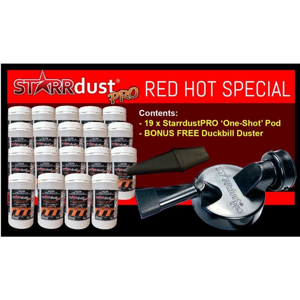 Starrdust Pro OneShot RED HOT SPECIAL Bonus Duster BUY ONLINE