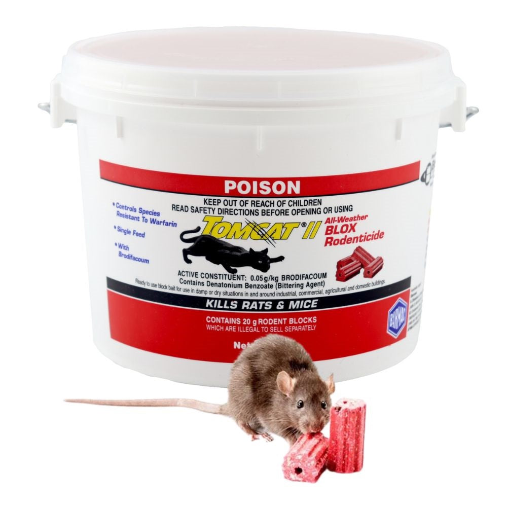 Tomcat II Rat Bait 800g Bucket Kills Rats Fast| BUY ONLINE