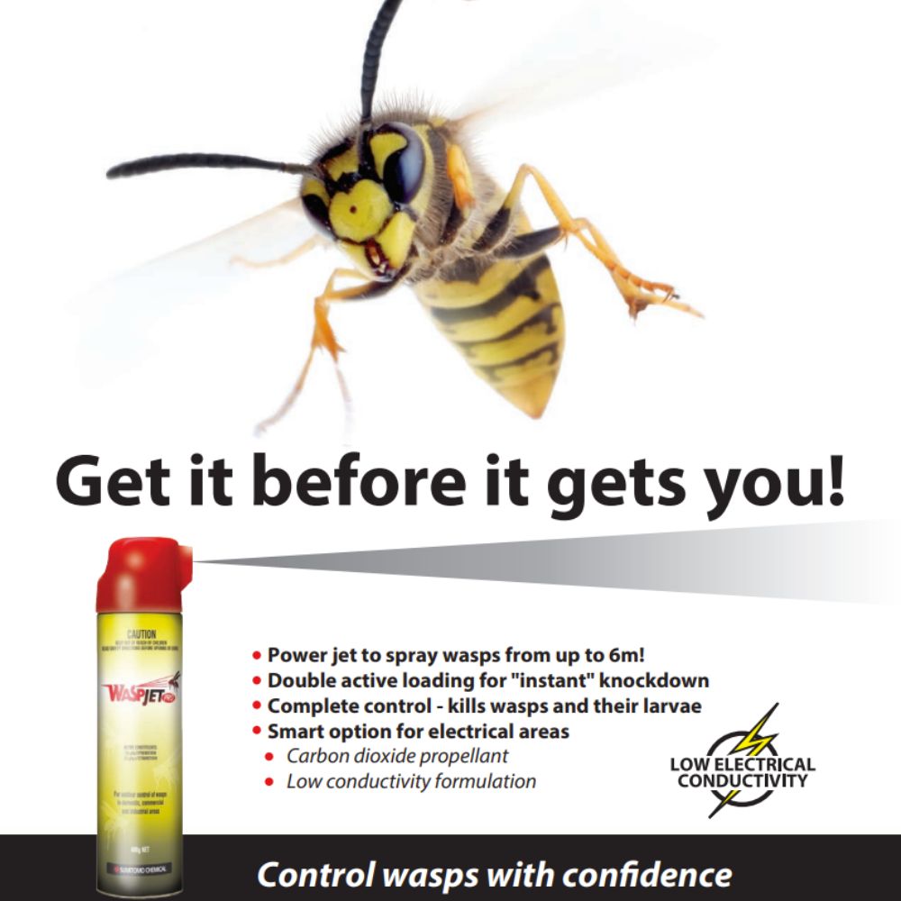 WASPJET PRO Aerosol Spray Insecticide 400g Rapid Nest Killer | BUY ...