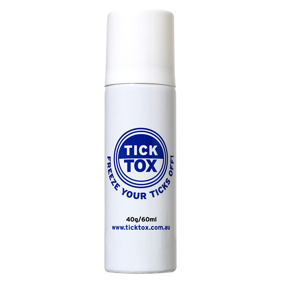 Tick Tox spray bottle on a white background