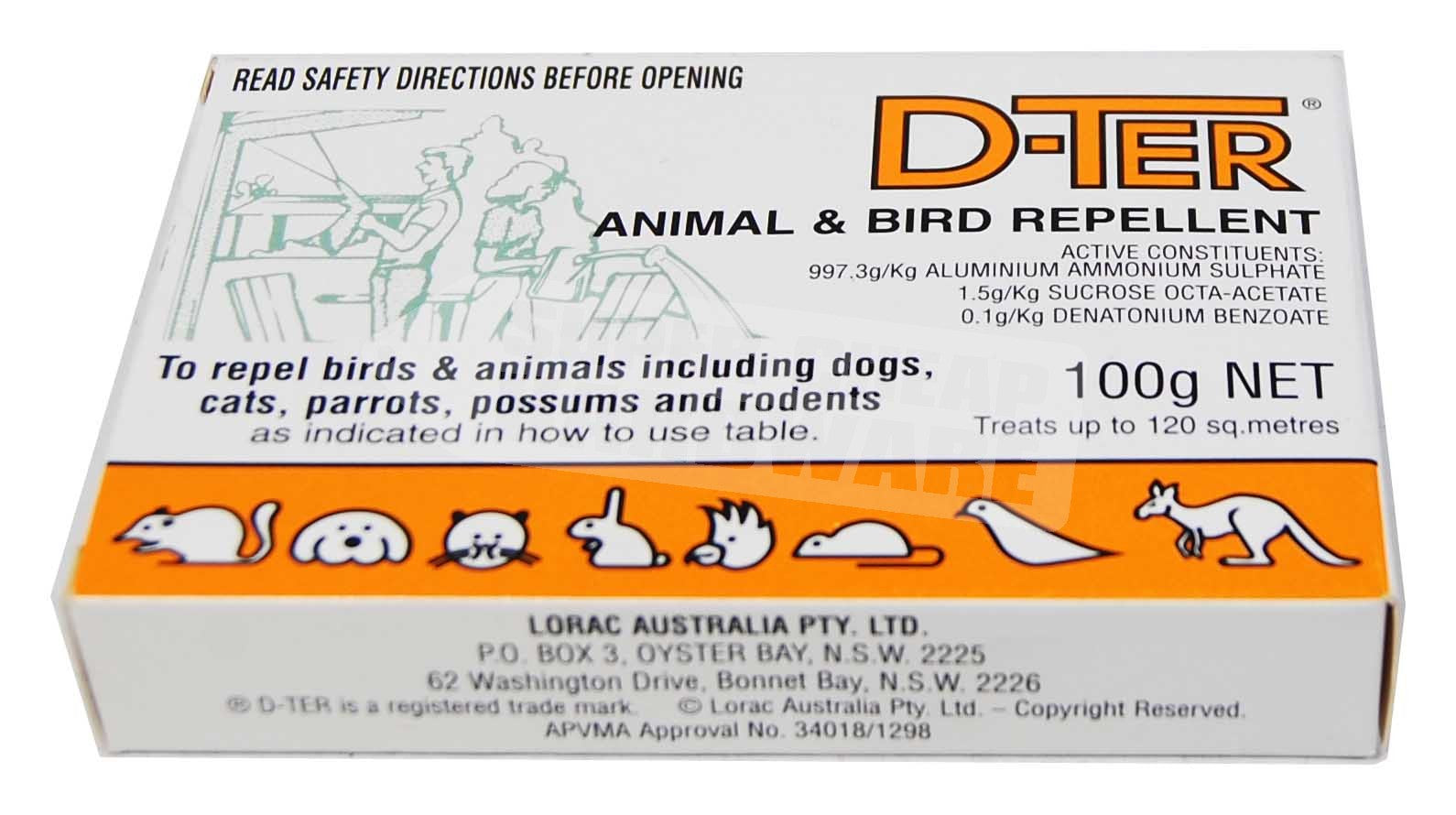 DTer Animal Bird Repellent 100g Possum Repellent BUY ONLINE