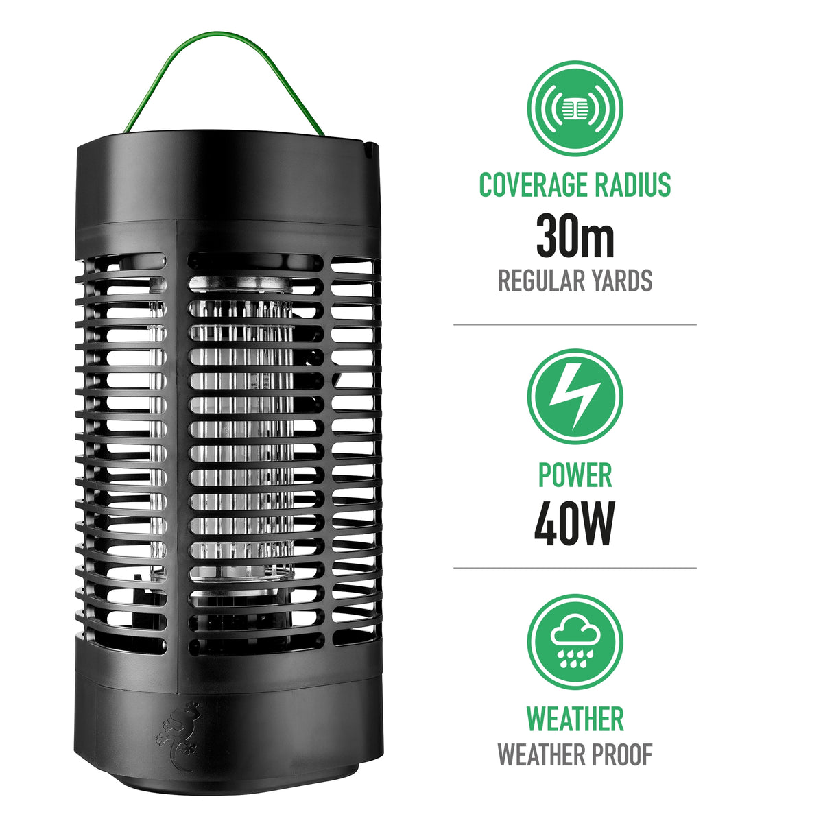 Gecko Bug Gecko Bug & Mozzie Zapper Medium 30m Radius Coverage| BUY ONLINE – Easy ...