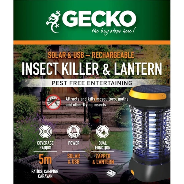 Gecko Bug Zapper - Solar Cordless