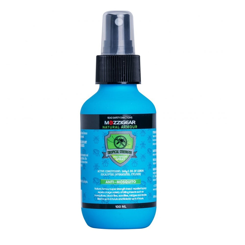 Mozzigear Natural Armour Tropical Strength Insect Repellent Spray