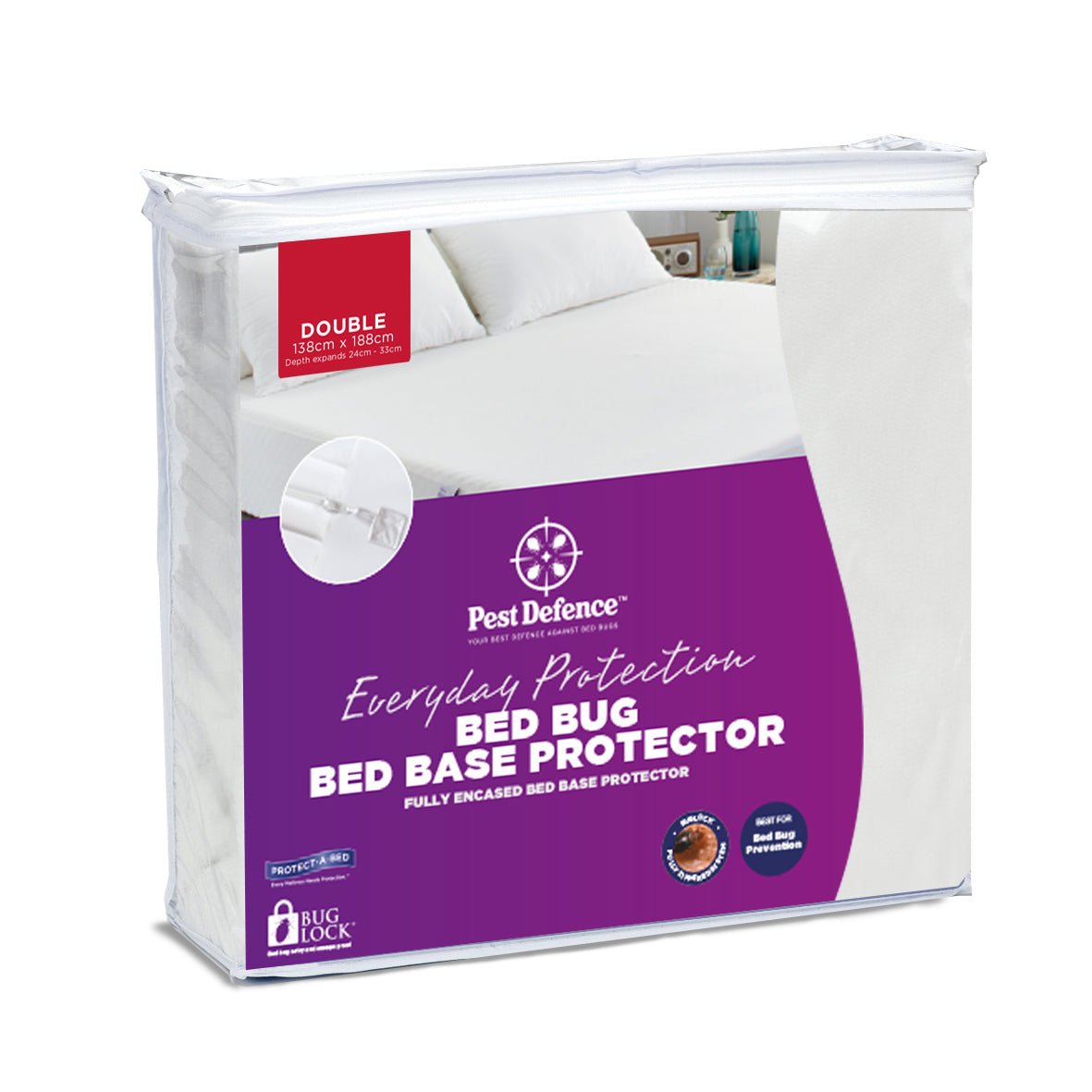 Bed Bug Mattress Base Protector 33cm Single Double Queen King BUY