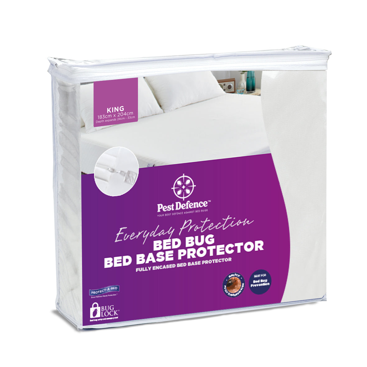 Bed Bug Mattress Base Protector 33cm | Single Double Queen King | BUY ...