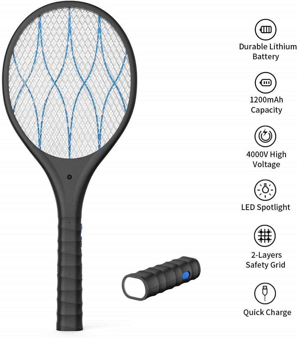 Premium Electric Fly Swatter Bug Zapper Racket | BUY ONLINE – Easy Pest ...