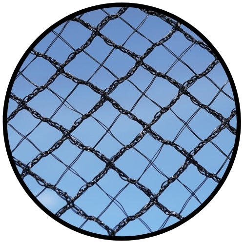 Cross X-Weave Quad Netting - BLACK