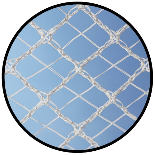 Cross X-Weave Quad Netting - WHITE