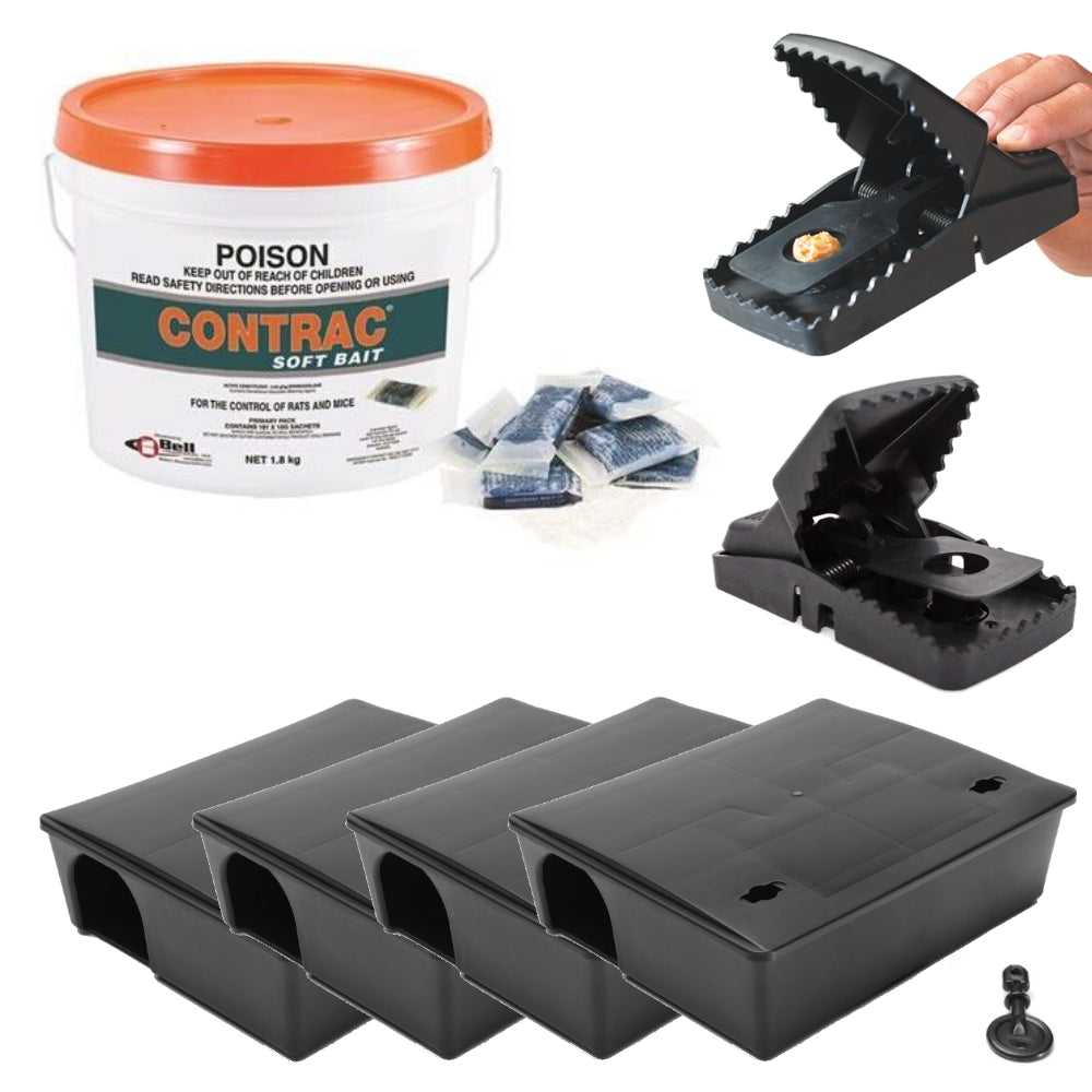 Control Base For Rats DIY Rat Control Kit with bait & Traps | BUY ONLINE – Easy Pest Supplies